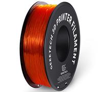 GEEETECH TPU Filamento Flexible 1.75mm,Filamento 95A TPU para impresora 3d,Bobina 1kg,Naranja transparente