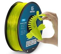 GEEETECH TPU Filamento Flexible 1.75mm,Filamento 95A TPU para impresora 3d,carrete de 1kg， Amarillo transparente