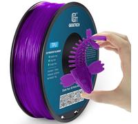 GEEETECH TPU Filamento Flexible 1.75mm,Filamento 95A TPU para impresora 3d,carrete de 1kg,Morado transparente