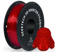 GEEETECH TPU Filamento Flexible 1.75mm Rojo, Impresora 3D Filamento 500g 1 Carrete