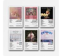 Geegao Juego de 6 pósteres de Melanie Martinez Music Vintage para portada de álbumes, arte de pared, lienzo, pósteres decorativos para habitación, póster estético decorativo de 20 x 30 cm, estilo 1