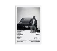Geegao Kendrick - Póster de música Lamar de rapero vintage, portada de álbum, pósteres musicales para habitación, lienzo estético, arte de pared, decoración de dormitorio, 12 x 18 pulgadas (30 x 45
