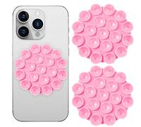 GEEHUA 2 soportes de teléfono con ventosa de silicona, autoadhesivo, soporte para teléfono, antideslizante, para vídeo, selfie ducha (rosa)