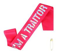 GEEHUA Banda con texto en inglés "I'm A Traitor con lámina dorada", divertida decoración de fiesta negra para después traidor de jubilación para compañeros de trabajo, mudanzas, cambio de trabajo más