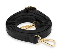 GEEHUA Correa de cuero para billetera ajustable, correa de reemplazo para bolso cruzado, bandolera, cinturón de hombro antideslizante universal negro con hebilla ajustable, Negro , Classic Style