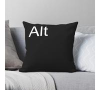 Geek Alt Key In Black - Funda de almohada de poliéster y lino, terciopelo, con cremallera, decoración creativa para coche, 45 x 45 pulgadas
