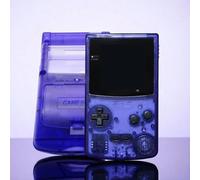 Geek Art Play - Carcasa completa, color azul transparente con botones, compatible con Gameboy Color GBC, consola y pantalla no incluida