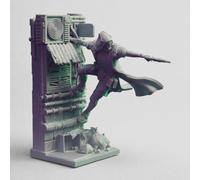 Geek Art Play - Figuras de juego de rol Cyberpunk Assassin Diorama (escala 32 mm, altura 10 cm)