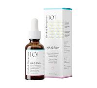 Geek & Gorgeous HA 5 Rich - Sérum Facial con 5 Tipos de Ácido Hialurónico - Hidratación Profunda, Rellenador y Reafirmante para Piel Normal y Seca - 30 ml