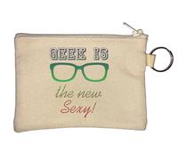 Geek is The New - Llavero con eslogan divertido, color beige, beige, Talla única