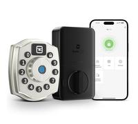 Geek Smart Cerradura de seguridad de huellas dactilares con teclado, cerrojo inteligente con código, cerraduras electrónicas para puerta delantera, cerradura de puerta de entrada sin llave, control de