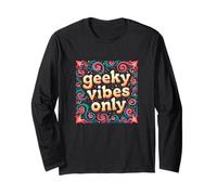 Geek Vibes Only Nerd Cita Nerd Introvertido Chicas Adolescentes Manga Larga