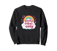 Geek Vibes Only Nerd Cita Nerd Introvertido Chicas Adolescentes Sudadera