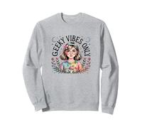 Geek Vibes Only Nerd Cita Nerd Introvertido Chicas Adolescentes Sudadera