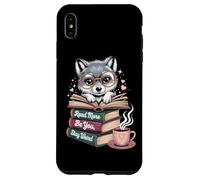 Geek Wolf Lee Libros, sé Amable, sé extraño, ratón de Biblioteca, Amante de los Libros Carcasa para iPhone XS MAX