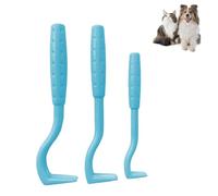 GeekerChip 3 Piezas Garrapatas Herramienta,Ganchos para Garrapatas,Quitar Garrapatas para Perros,Herramientas para Eliminar Garrapatas,Garrapatas Gancho removedor de garrapatas para Perros(Azul)