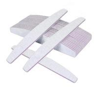 GeekerChip Lima de Uñas Profesional,20 Piezas Lima Uñas Gel 100/180,Limas para Uñas de Doble Cara Lavables,para Manicura y Pedicura,Naturales y Gel Acrílico,para Uso Doméstico y Salón(Gris)