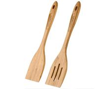 GEEKHOM Good Grips - Espátula de madera de bambú, 2 piezas