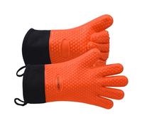 GEEKHOM Juego de Guantes de Silicona para Horno, Resistentes al Calor, Guantes de Cocina con Agarre de pellizco, Guantes de salvamanteles, Guantes Impermeables, Accesorios para Barbacoa, Parrilla,