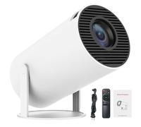 Geekik Mini Portable Projector - 2026 New Smart HD Video Projector, Home Cinema Display, Wireless Wi-Fi Connection, Built-in Speaker for Indoor Outdoor Movie Nights, Family and Kids