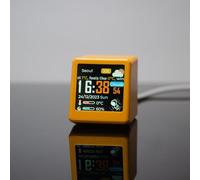 GeekMagic Smalltv PRO criptomoneda en tiempo real con visualización de acciones y tipos de cambio de divisas, relojes de escritorio multifuncionales alimentados por cable (blanco)