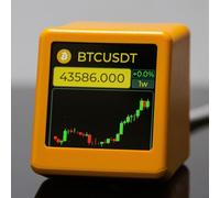 GeekMagic Smalltv PRO - Marcador de precios de criptomonedas en tiempo real con visualización de acciones y tasa de cambio de moneda, reloj de escritorio multifuncional alimentado por cable (negro)