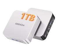 GEEKOM A6 Mini PC con AMD Ryzen 7 6800, 16 GB DDR5 RAM(DDR Ampliable, No LPDDR Bloqueada), 1 TB SSD, AMD Radeon 680M, USB×6, Windows 11 Pro, Lector SD, Mini Ordenador con Chasis Metálico de Aluminio