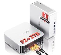 GEEKOM A9 MAX AI Mini PC con AMD Ryzen AI 9 HX 370 (NPU 80 Tops), 32GB DDR5 2TB SSD, Radeon 890M, Dual 2.5G LAN | USB4×2 | HDMI 2.1 | Wi-Fi 7 & BT 5.4 | Mini PC con Windows 11 Pro, para Todo Uso
