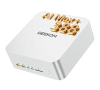 GEEKOM A9 Mega Mini PC AI MAX+ 388, 64GB RAM y 1TB SSD, Local AI Super PC | Gaming con AMD Ryzen Mini Ordenador, Radeon 8060S, con Huella Dactilar| IA hasta 118 TOPS|Doble LAN 2.5G|Windows 11 Pro