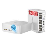 GEEKOM A9 Mega Mini PC Gaming con AMD Ryzen AI Max+ 395, Radeon 8060S, 128GB RAM y 2TB SSD NVMe, Mini Ordenador con Huella Dactilar| IA hasta 126 TOPS|Doble LAN 2.5G|USB4|Windows 11 Pro|4 Pantallas 8K