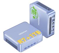 GEEKOM AX8 MAX Mini PC with AMD Ryzen 7 8745HS (Updated 6800H), 1TB SSD| Radeon 780M| Dual 2.5GbE LAN| 16GB DDR5 (DDR Expandable, No LPDDR Locked)| USB4.0| WiFi 6E| 4 Display 8K| Windows 11 Pro