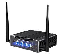 GEEKOM iX12 Mini PC Industrial Sin Ventilador con Intel N150, 16GB DDR5 256GB SSD, 4xLAN 2.5G, TPM 2.0, Ranura SIM, Triple Pantalla, Mini Ordenador Windows 11 Pro para Automatización, Cortafuegos, IoT