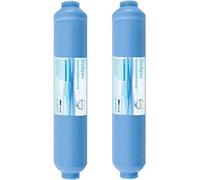 Geekpure 10 pulgadas en línea de desionización DI cartucho de filtro de agua de reemplazo TDS hasta 0 para el sistema de ósmosis inversa -1/4" -Pack de 2