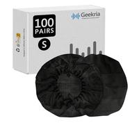 Geekria 100 Pares de Fundas para Auriculares pequeñas elásticas/Fundas para Almohadillas/Auriculares Sanitarios Desechables para Senheiser HD219, HD229, HD239, HD218, HD228, HD38, Solo3, Solo2