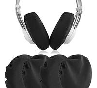 Geekria 2 Pares de Fundas para Auriculares de Tela Flexible - Certificación de Seguridad del Producto - Lavables y elásticas, Protectores de Copa para Auriculares Grandes Over-Ear, Almohadillas