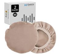 Geekria 2 Pares Fundas Cojines Flex para Auriculares - Certificado de Seguridad del Producto - Lavables y Elásticas para Proteer Orejeras de Auriculares Over-Ear, Almohadillas para Gimnasio