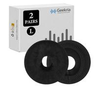 Geekria 2 Pares Fundas Lavables de Tela Tejida Grande para Auriculares/Protectores de Almohadillas para los oídos, se Adapta a Auriculares de 4.33 "-6.29" (marrón)