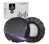 Geekria 2Pairs Elásticas Auriculares Tapas, Reemplazo Lavable Fundas de Almohadillas, Fits 3.14-4.33 Inches Over-Ear Headset Ear Cushions