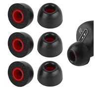 Geekria 3 Pares de Puntas de Espuma con Memoria de Confort para Auriculares True Wireless compatibles con 4,5-6,3 mm para Auriculares intrauditivos, Boquilla Que bloquea el Ruido (L/Corto)