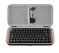 Geekria 75% Funda de teclado de 84 teclas, bolsa de viaje de escala dura, compatible con Keychron K2, teclado mecánico Logitech POP Keys, EPOMAKER x Aula F75, ROG Azoth Extreme 75, Womier S K80