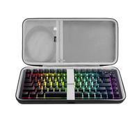 GEEKRIA 75% Funda para teclado y funda rígida de viaje para teclados mecánicos de gaming (Razer BlackWidow V4, BlackWidow V4 Pro, GMMK PRO, Keychron Q1 HE(Slim))