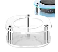 Geekria acrlico transparente compatible con el altavoz inteligente Echo Dot (tercera generacin) 2019 con soporte de guardia de altavoz de montaje d