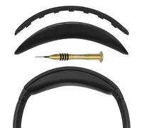 GEEKRIA Almohadilla de Diadema Compatible con Auriculares Bose QC 45/ 35IIGaming/ 35II/ 35/ SE, Pieza de reparación de la Banda de Repuesto (Negro)