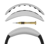 Geekria Almohadilla de diadema compatible con auriculares Bose QuietComfort 35 ii Gaming, QC35 II/QC35/QC45/QC SE, funda de repuesto para auriculares (gris claro)