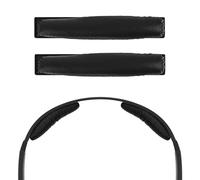 Geekria Almohadilla de piel de proteína compatible con auriculares Sennheiser PX100/PX200/PX80, pieza de reparación de banda de repuesto (negro)