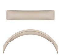Geekria Almohadilla de piel de proteína compatible con auriculares Sony WH-CH520/CH510/CH500, pieza de reparación de banda de repuesto (capuchino)