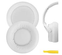 Geekria - Almohadilla de repuesto para auriculares Audio-Technica ATH-WS550, ATH-WS550IS SOLID BASS (almohadilla para auriculares/almohadilla para los oídos/almohadillas de reparación), color blanco