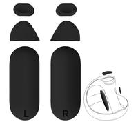 GEEKRIA Almohadilla de silicona antideslizante compatible con Sony PSVR 2, fundas de agarre para PlayStation VR2, adhesivo protector para el mango del controlador (negro)