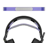 Geekria Almohadilla de tela flexible compatible con auriculares Corsair HS80 RGB, HS80 MAX, pieza de reparación (morado)