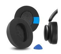 Geekria Almohadillas de repuesto de gel refrescante deportivo para auriculares Anker Soundcore Life Q45, Space Q45, piezas de reparación (negro)